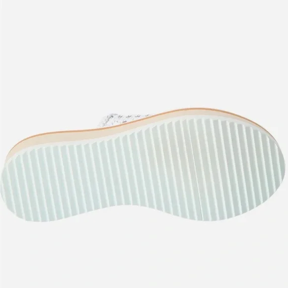 🤍CLERGERIE FAUSTA LEATHER PLATFORM SANDALS IN WHITE 39 9